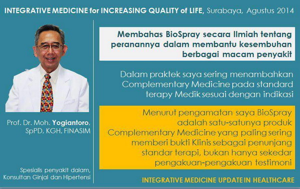 biospray - dianjurkan sebagai pendamping obat